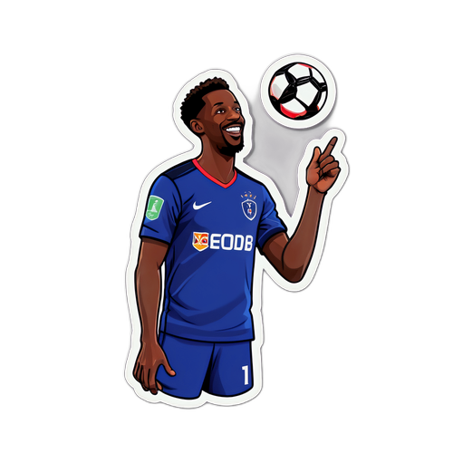 Dembele jalkapalloa tasaamassa