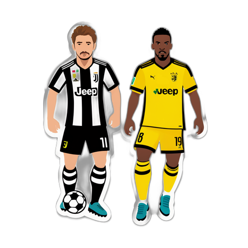 สติกเกอร์ฟุตบอลระหว่างยูเวนตุสกับดอร์ทมุนด์