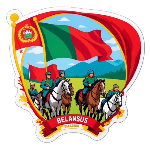 Σημαία της Λευκορωσίας με ήρωες