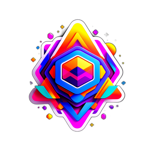 Estilong Sticker ng Meta Logo