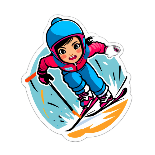 Luonnos Eileen Gu: Shokkinopea taito hiihtämisessä