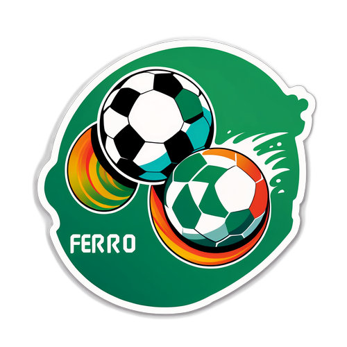 Sticker del partido Ferro y Racing en Córdoba