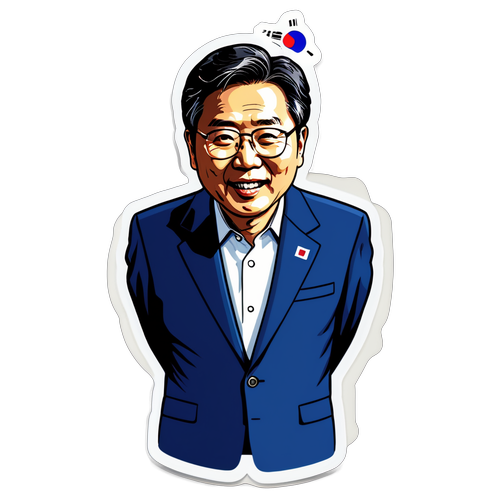 Artistikong Sticker ni Presidente Yoon Suk Yeol