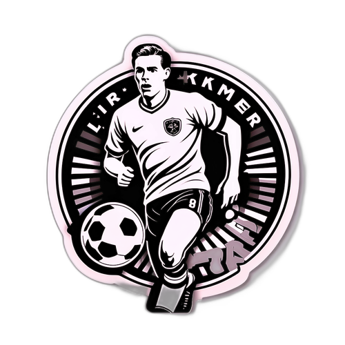 Sticker retro cu Lars Kramer