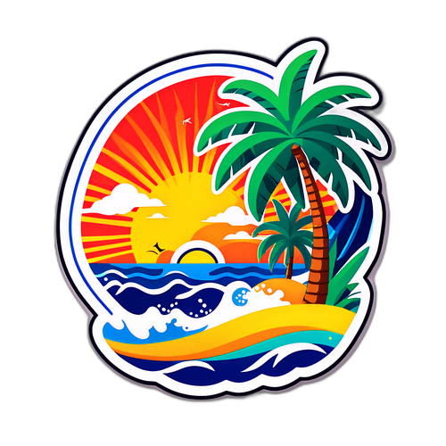 Sticker Bahía Tropis