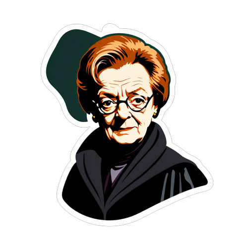 Magical Minimalism: Dame Maggie Smith as McGonagall Captured in Stunning Silhouette!