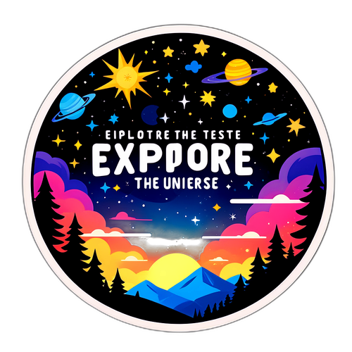 星空探索貼紙