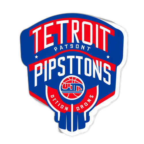 Detroit Pistons Vintage Injury Report Sticker