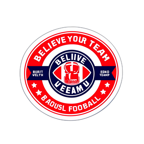 Мотивуюча наклейка з текстом "Повір у свою команду!"