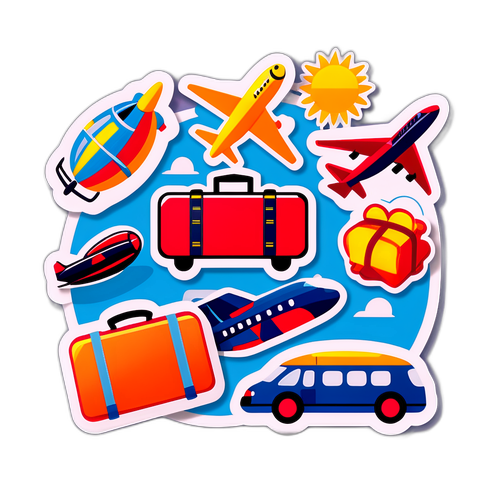 Stiker Ceria Merayakan Libur Februari 2026