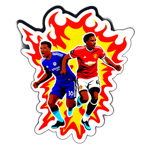 Sticker Rivaliti Man Utd vs Chelsea