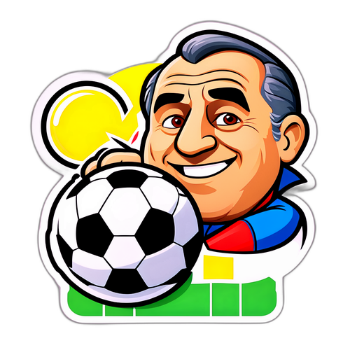 Adesivo Sportivo con Personaggio Cartonato