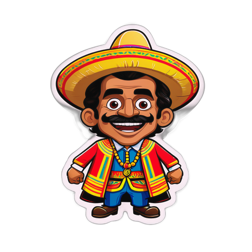 Playful Colombian Caricature
