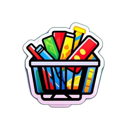 展示消费习惯变化的贴纸