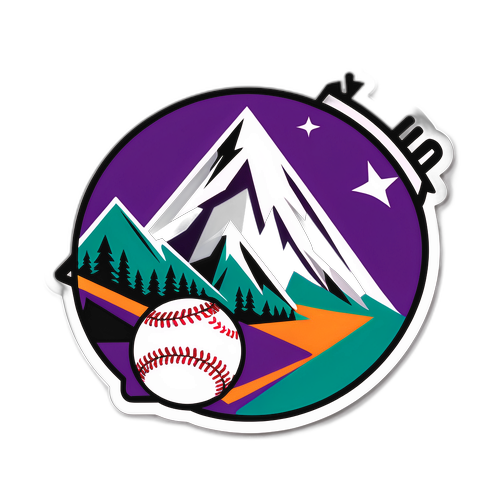 Baseball Game Day Sticker: Diamondbacks vs. Rockies