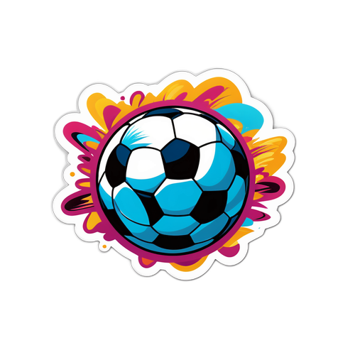 Sticker ya Mpira wa Miguu