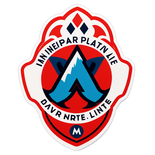 Diseño de un sticker que representa la historia de River Plate e Independiente