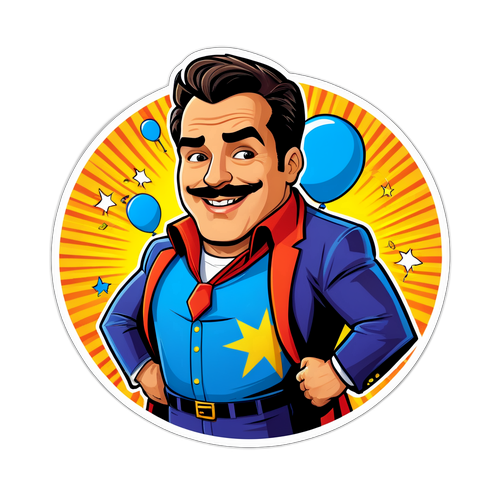 Diseño divertido de El Gordo Dan como personaje de cómic