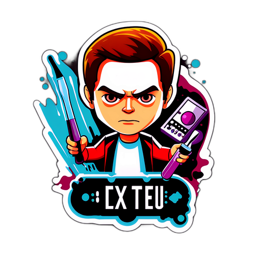 Autocollant Dexter Laboratory