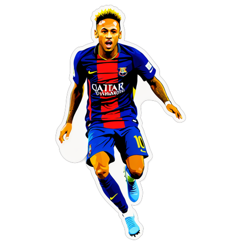 Stickers Neymar w akcji