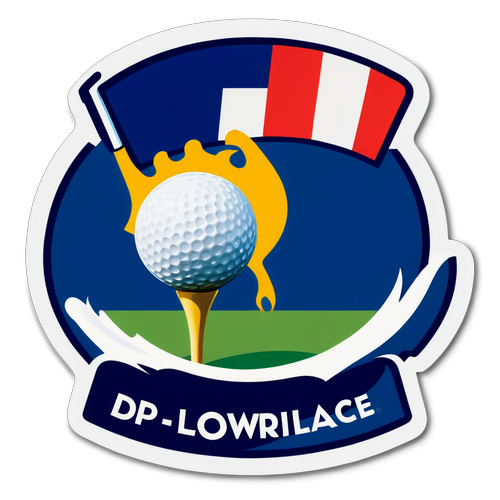 Oplev Golfens Elegance: DP World Tour Open de France Sticker Med Franske Farver!