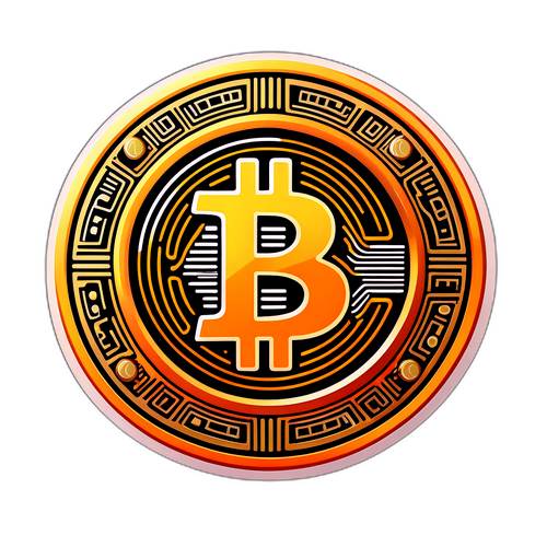 Bitcoin Logo med Valuta Symboler