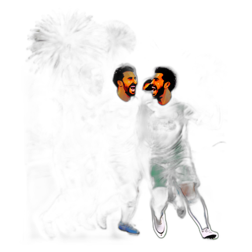 Wachezaji wa Al-Ettifaq na Al-Akhdoud Wakiadhimisha Goli