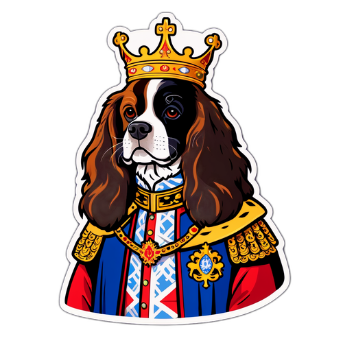 Illustration af en kongelig hund