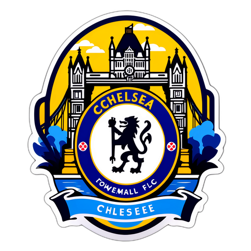 Sticker ya Chelsea FC na Tower Bridge