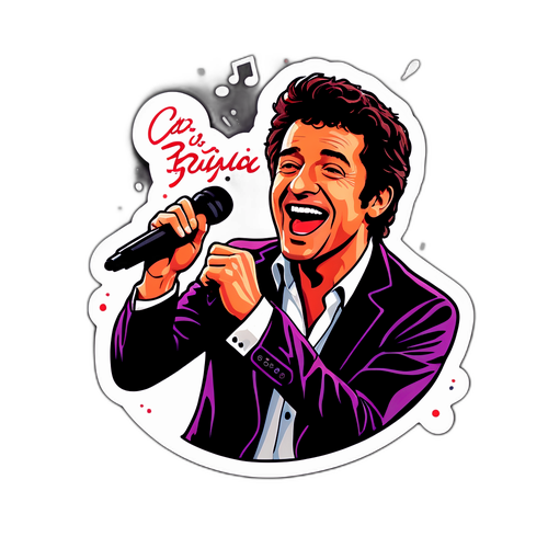 Autocollant de Patrick Bruel en concert