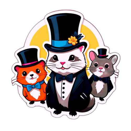 Classy Critters Sticker