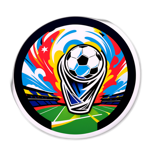 Aufkleber für Fußballfans: Dramatischer Copa-Finalmoment