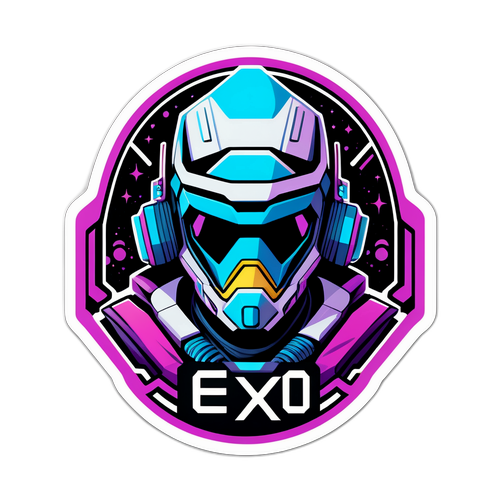 Futuristikong Sticker para sa EXO