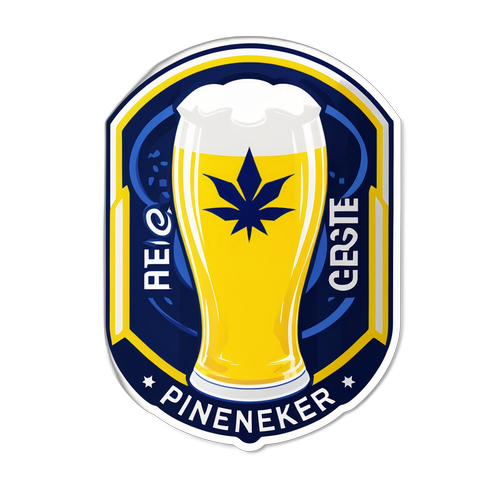 Návrh samolepky pro Pilsner inspirovaný Fenerbahçe