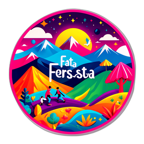 Sticker jucăuș cu 'Fata de la fereastră'