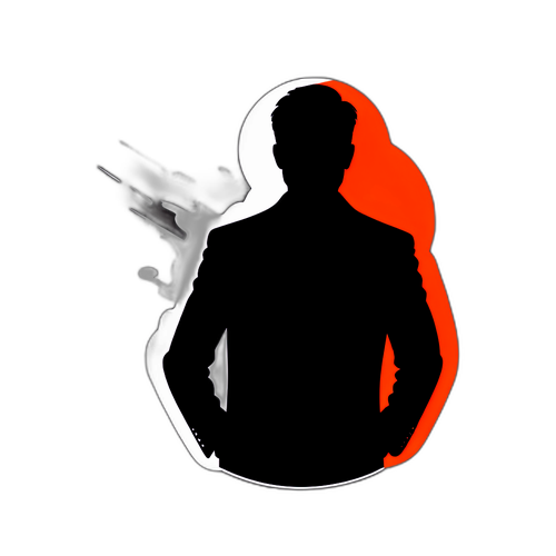 Minimalistisk Design med Mørk Figur