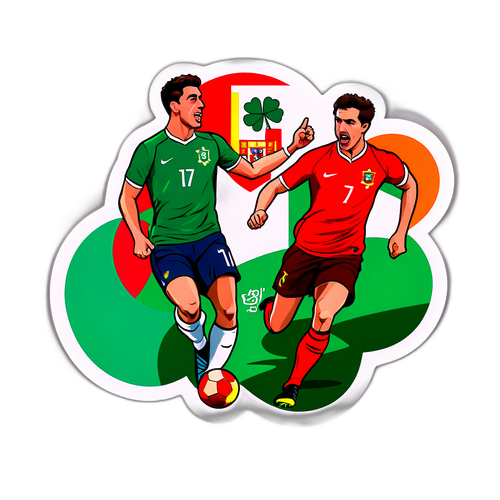 Futballmérkőzés Portugal és Írország között