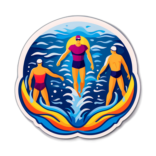 Κολυμβητές που αναδύονται από το νερό