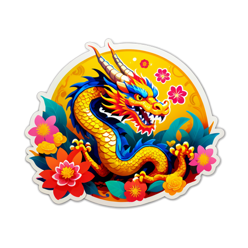 Makulay na Dragon para sa Lunar New Year