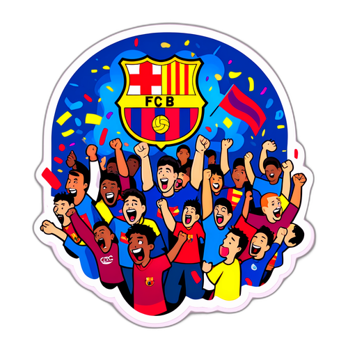 Stiker Suporter FC Barcelona