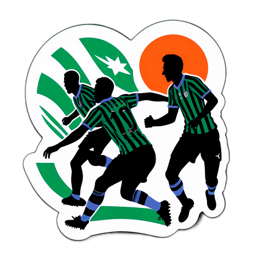 Sticker que celebra el partido Banfield vs. Estudiantes de Río Cuarto