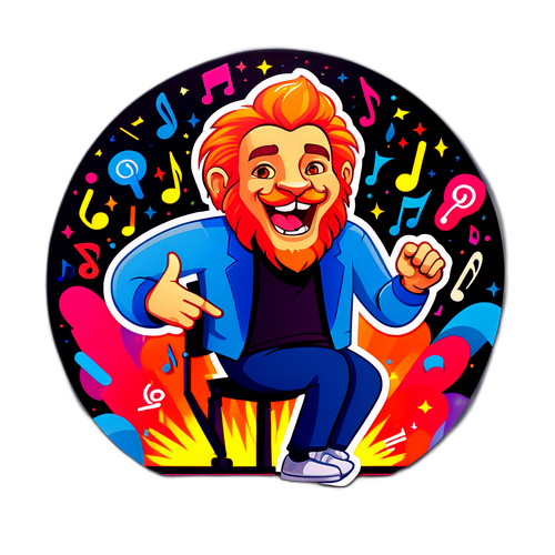 Sticker Giocoso di Leo Gassmann