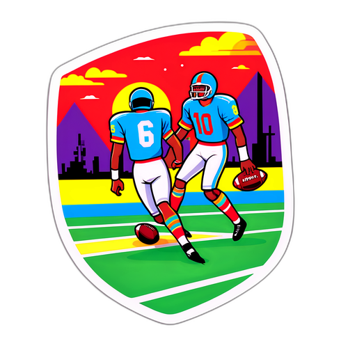 Retro-Fußballspiel-Szene der 1980er Jahre