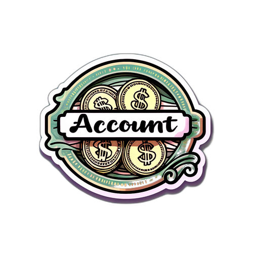 शानदार बैंक खाता स्टिकर