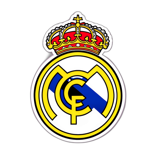 עיצוב מדבקה של לוגו ריאל מדריד