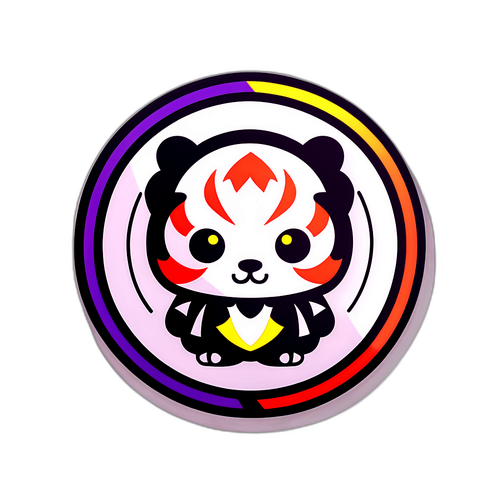 치지직의 독특한 로고 스티커