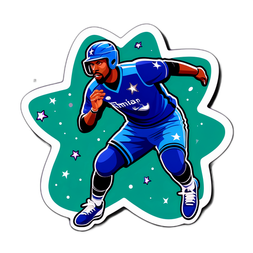 明星選手的動感貼紙