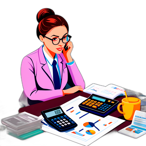 财经分析师在现代办公室中工作