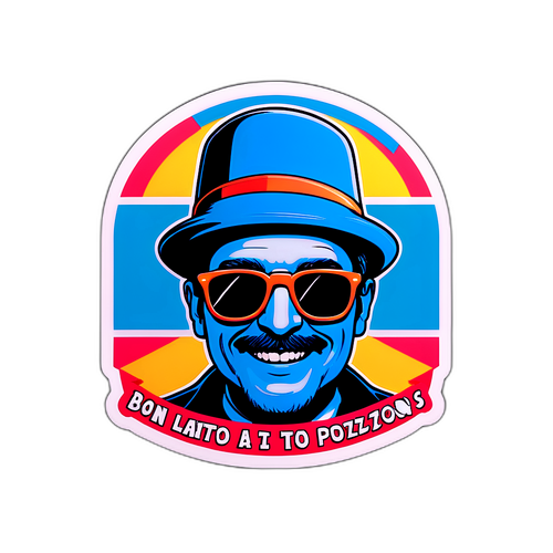 Adesivo Iconico di Renato Pozzetto