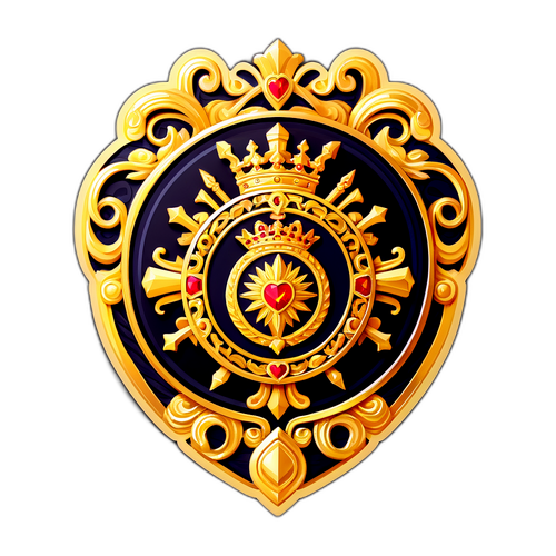 Stika ya Juu ya Agizo la Moyo Dhahabu